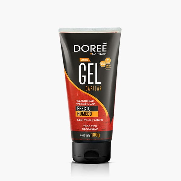 GEL DOREE 180 GRS EFECTO HUMEDO ROJO